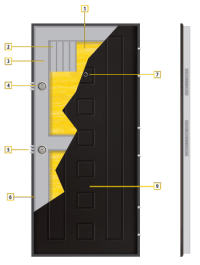 Схема на крило блиндирана входна врата T 712