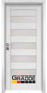 Интериорна врата Gradde Aaven Glas - цвят Бял мат