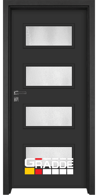 Интериорна врата Gradde, модел Blomendal, Антрацит Мат