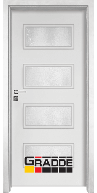 Интериорна врата Gradde, модел Blomendal, Бял Мат