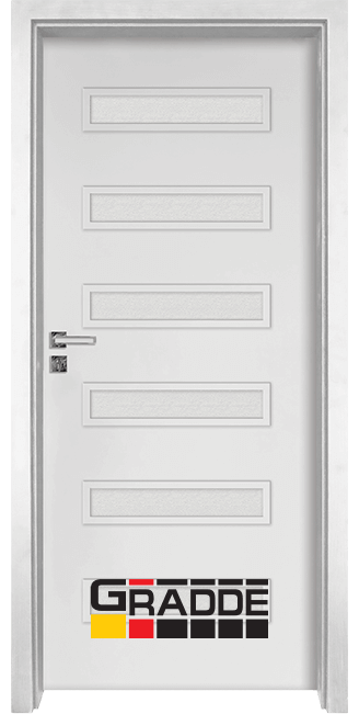 Интериорна врата Gradde, модел Schwerin, Бял Мат