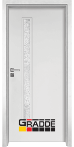 Интериорна врата Gradde, модел Wartburg, Бял Мат