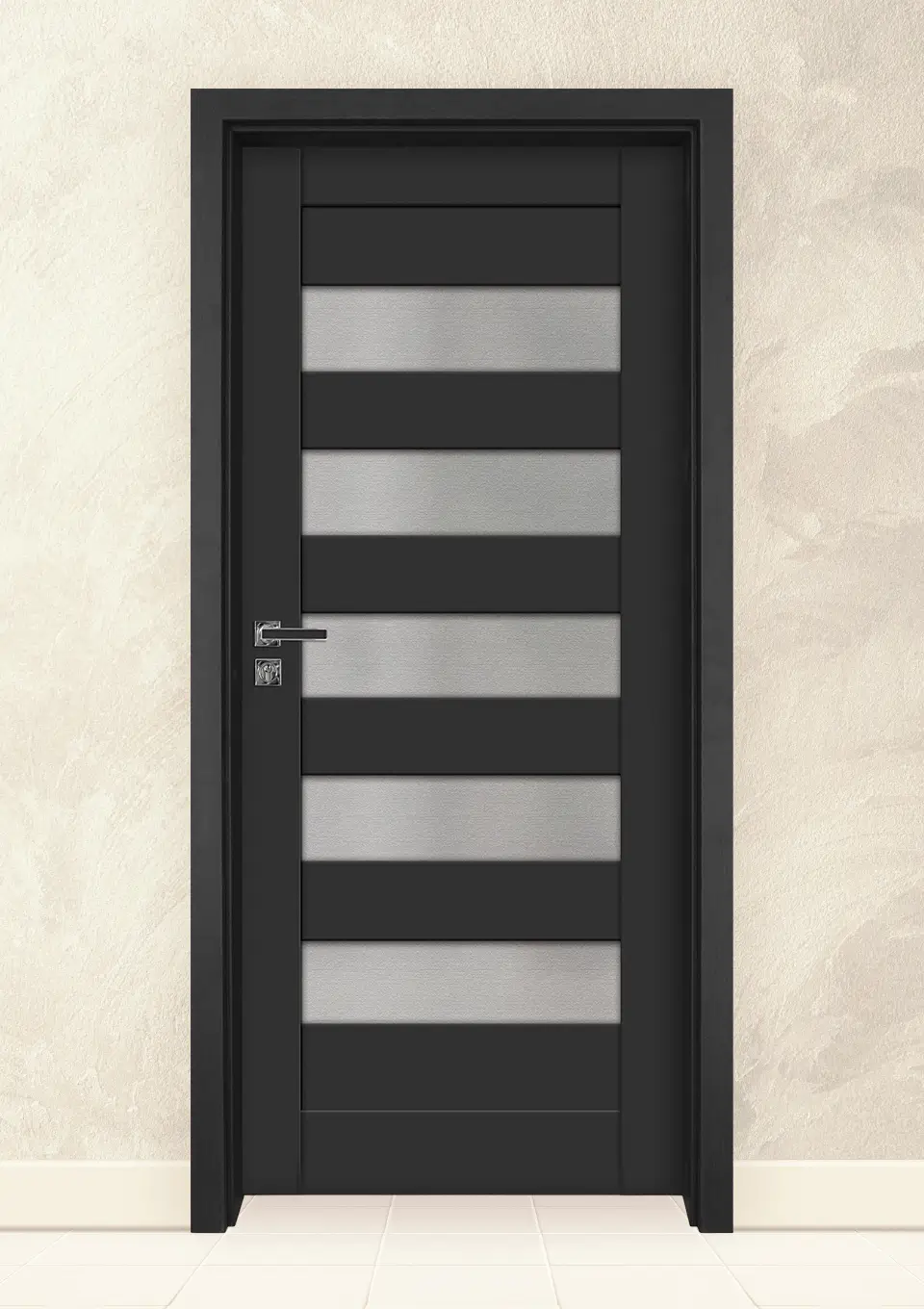 Интериорна врата Gradde Aveen Glass Антрацит Мат