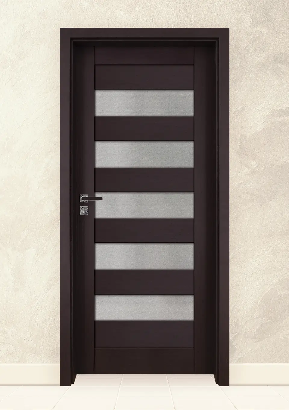 Интериорна врата Gradde Aveen Glass Орех Рибейра