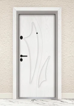 Входна врата UNISON Optima 3014p Снежен Бор