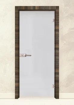 Стъклена интериорна врата Matt G 11 Райски Орех