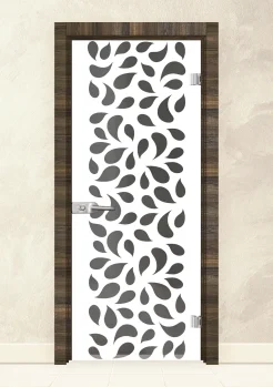 Стъклена интериорна врата Print 13-1 Райски Орех