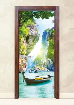 Стъклена интериорна врата Print 13-15 Японски Бонсай