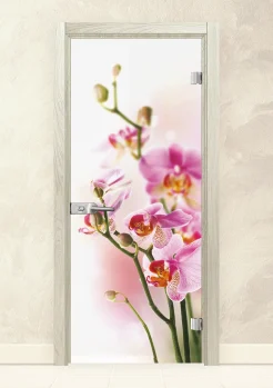 Стъклена интериорна врата Print 13-2 Избелен Дъб