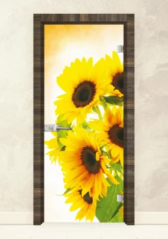 Стъклена интериорна врата Print 13-4 Райски Орех