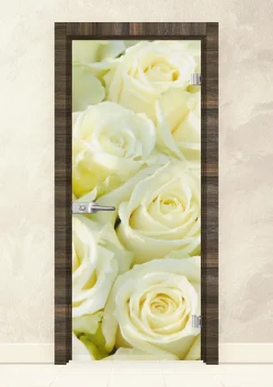 Стъклена интериорна врата Print 13-6 Райски Орех