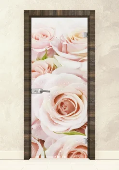 Стъклена интериорна врата Print 13-7 Райски Орех