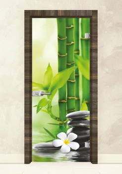 Стъклена интериорна врата Print 13-9 Райски Орех