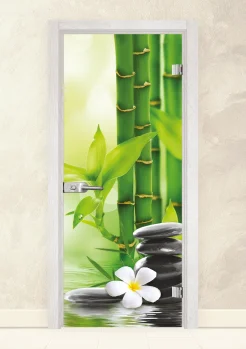 Стъклена интериорна врата Print 13-9 Снежен Бор