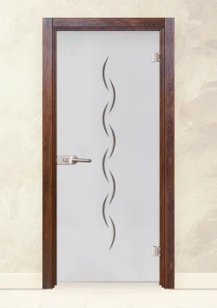 Стъклена интериорна врата Sand 13-1 Японски Бонсай