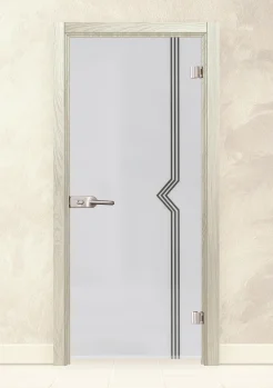 Стъклена интериорна врата Sand 13-3 Избелен Дъб