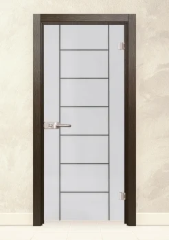 Стъклена интериорна врата Sand 13-3 Златен Кестен