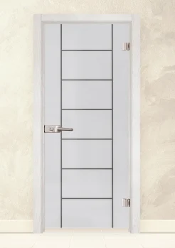 Стъклена интериорна врата Sand 13-6 Снежен Бор