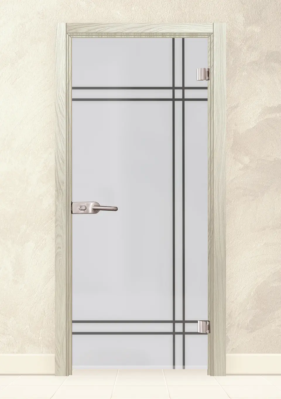 staklena-vrata-sand-13-8-izbelen-dab Стъклена интериорна врата Sand 13-8 Избелен Дъб