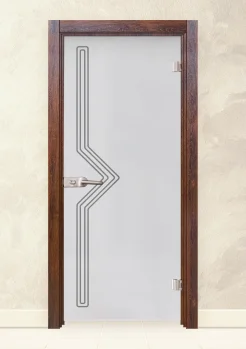 Стъклена интериорна врата Sand 13-9 Японски Бонсай