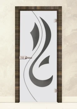 Стъклена интериорна врата Sand 14-10 Райски Орех