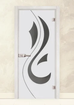 Стъклена интериорна врата Sand 14-10 Снежен Бор