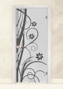 Стъклена интериорна врата Sand 14-7 Снежен Бор